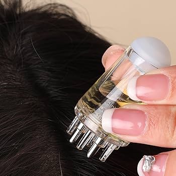 Mini Hair Oil Applicator Comb | Portable 6ml Scalp Dispenser
