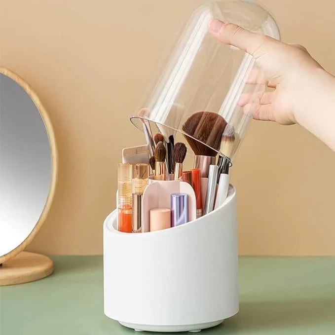360° Rotating Makeup Organizer – Cosmetic Storage Box