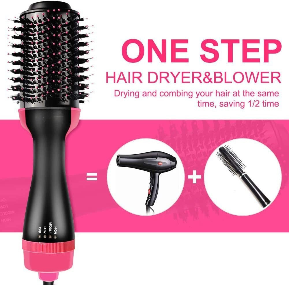 3-in-1 Hair Dryer Brush | Straightener, Curler & Volumizer