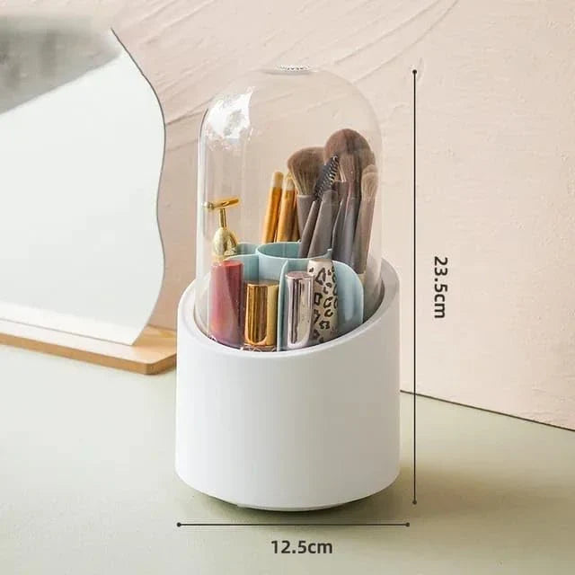 360° Rotating Makeup Organizer – Cosmetic Storage Box
