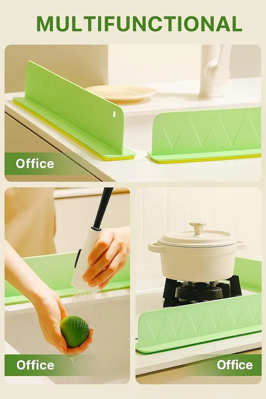 Silicone Sink Splash Guard – Faucet Water Splash Stopper
