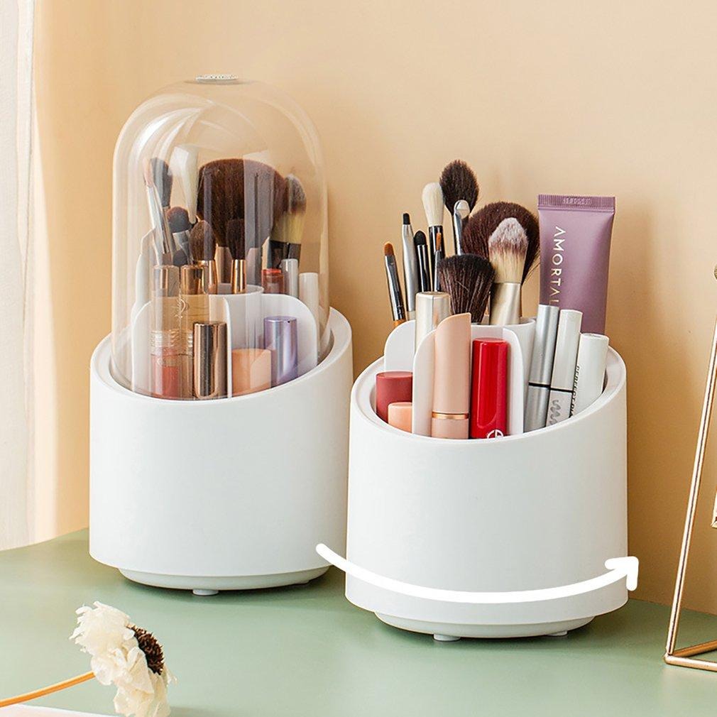 360° Rotating Makeup Organizer – Cosmetic Storage Box