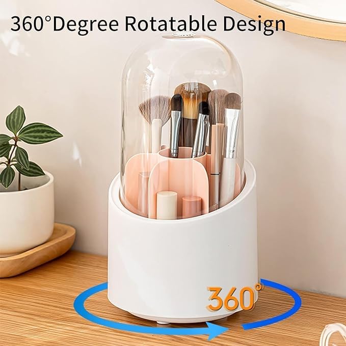 360° Rotating Makeup Organizer – Cosmetic Storage Box
