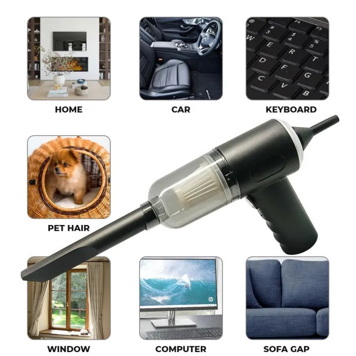 3-in-1 Portable Wireless Vacuum Cleaner – Powerful Handheld Cleaner