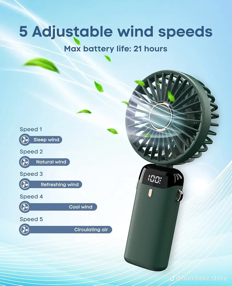 Digital Display Mini Fan