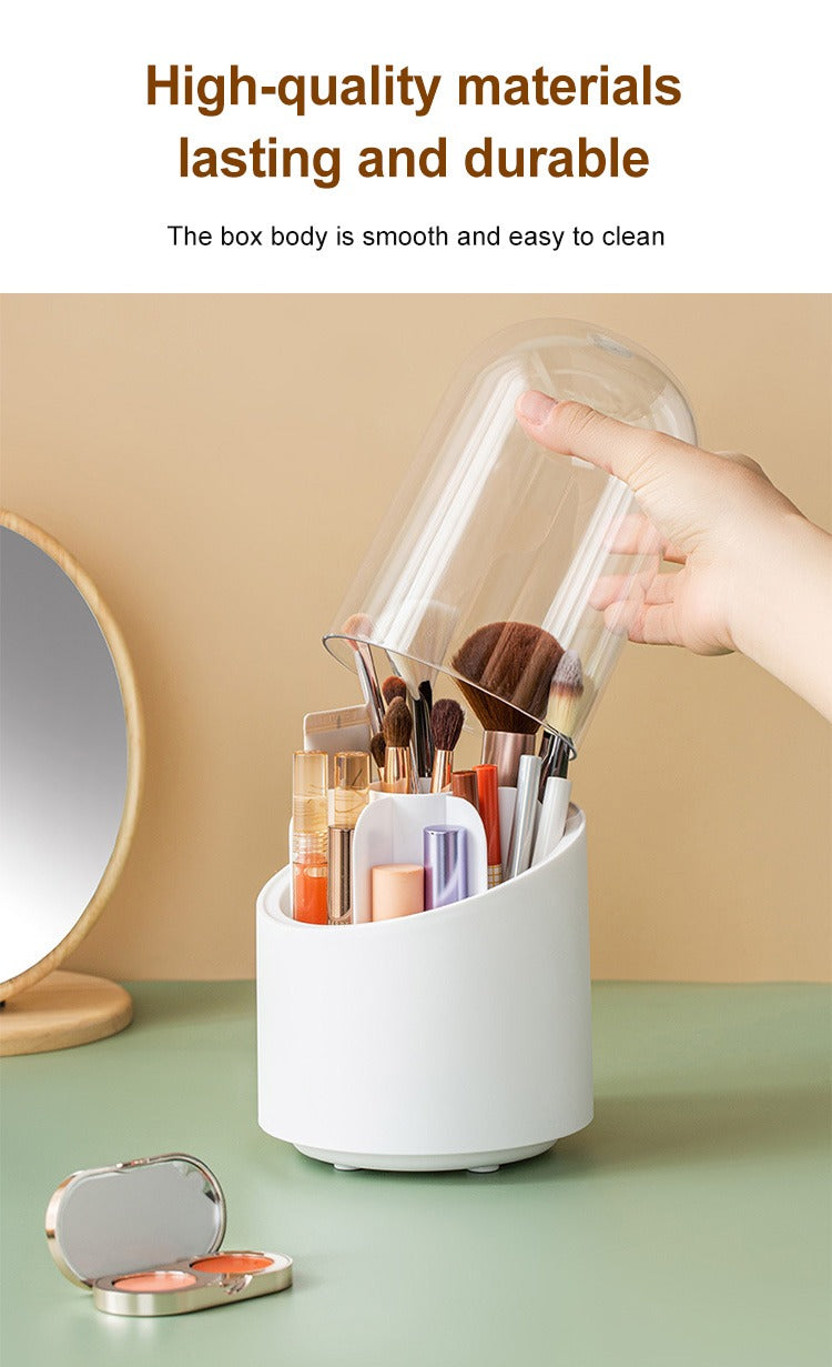 360° Rotating Makeup Organizer – Cosmetic Storage Box