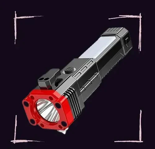 Rechargeable LED Torch Light β Power Bank & Tactical Hammer