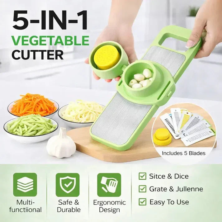 5-in-1 Vegetable Cutter – Multi-Function Kitchen Slicer