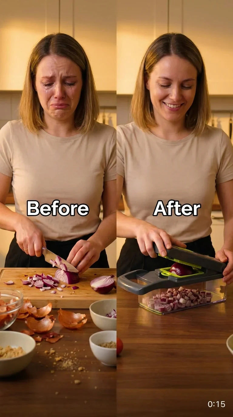 16-in-1 Vegetable Chopper & Slicer – Multi Cutter with Basket & Storage Box