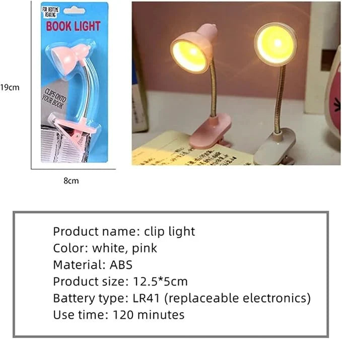 Mini Book Light – Clip-On Portable LED Reading Lamp