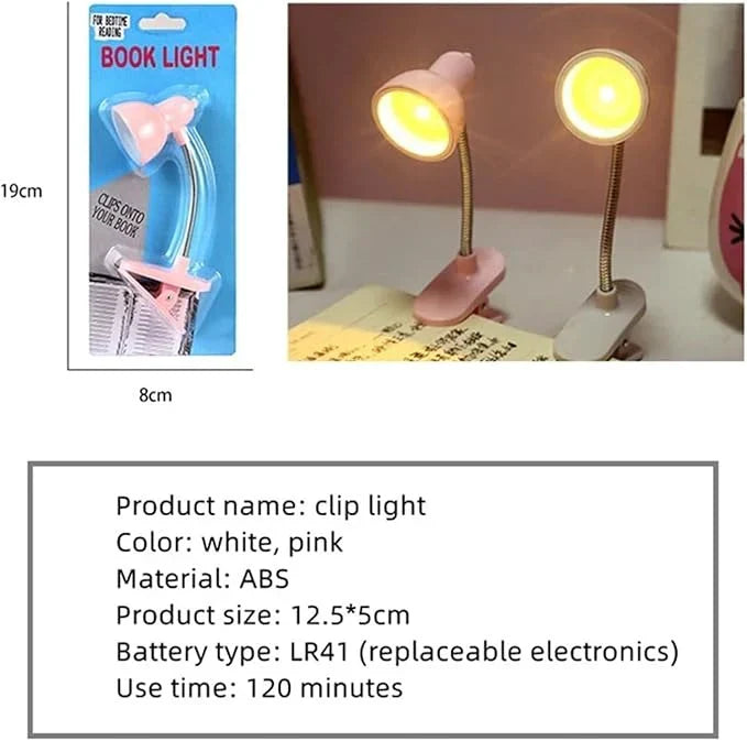 Mini Book Light – Clip-On Portable LED Reading Lamp