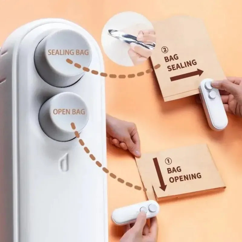 Portable Mini Bag Sealer – Rechargeable Heat Sealing Machine